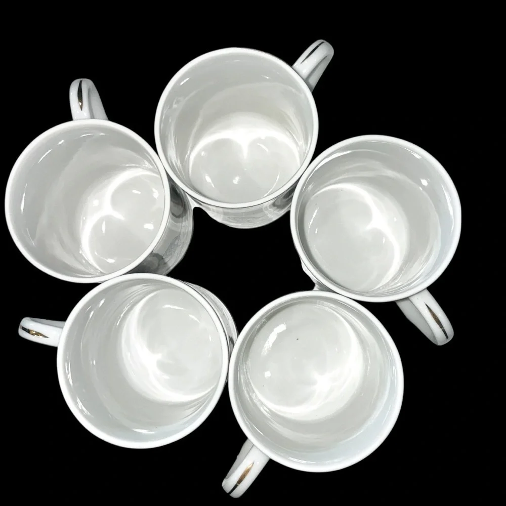 Vintage 1974 IAAPA Carousel Ball Commemorative Mugs (Set of 5) 3.75”